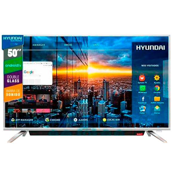 Hyundai Smart TV Google TV 50″ UHD 4k / Comando de Voz : :  Electrónicos